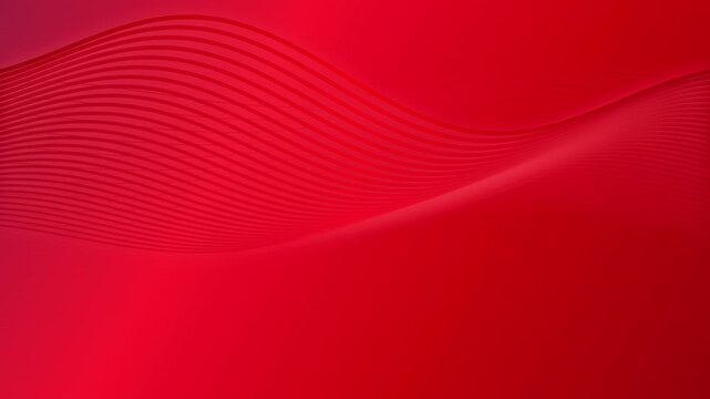 Abstract red background with smooth flowing lines and a modern wave pattern for professional business presentations and creative graphic design projects