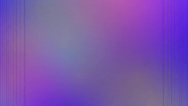 Abstract purple and blue gradient background with vertical lines and CRT scanline texture.