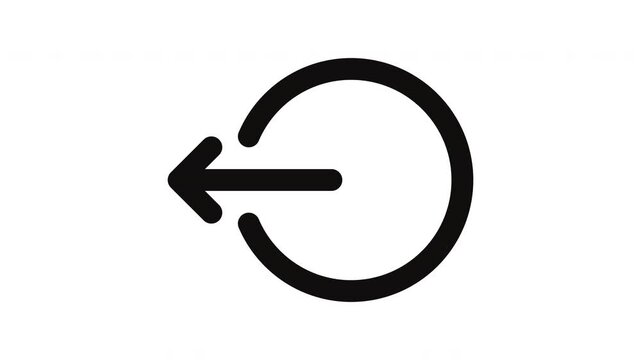 logout animated Line Icons Premium 4K, Modern Minimal Outline Motion Graphics Collection