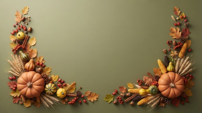 A stunning 3d rendering showcases a vibrant canadian thanksgiving celebration featuring abundant harvests and autumnal colors a delightful visual feast for the eyes