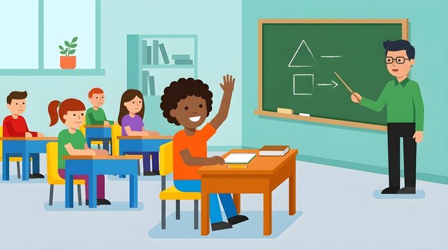 teacher in classroom