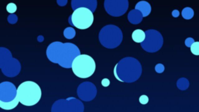 Blue and Cyan Bubbles Floating Circles Abstract Background
