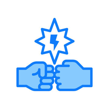 Adversary Icon Blue Color Style