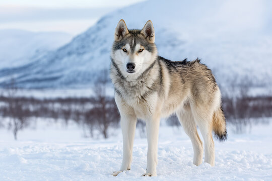 Celebrating National Sled Dog Day with a focus on sled dogs in a snowy landscape