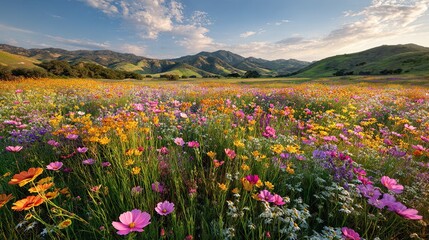Obraz premium Wildflowers in a Field