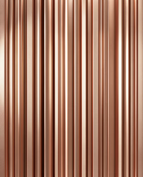 Monolithic Fluted Plaster Wall Relief