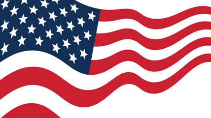 Obraz premium Waving American Flag Symbolizing Patriotism and Freedom