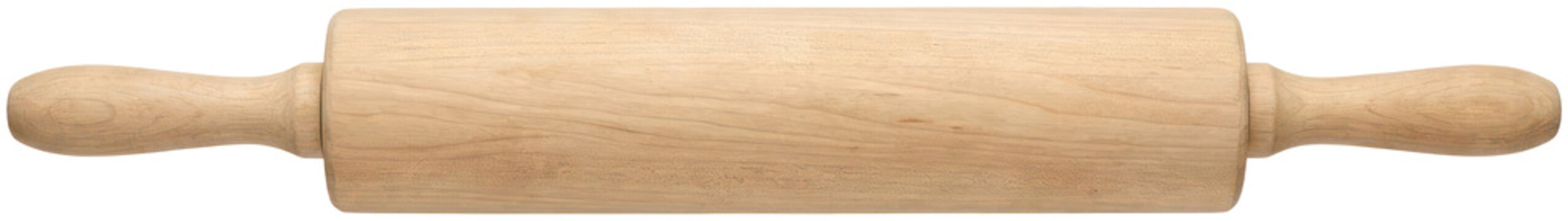Classic wooden rolling pin for baking and pastry.