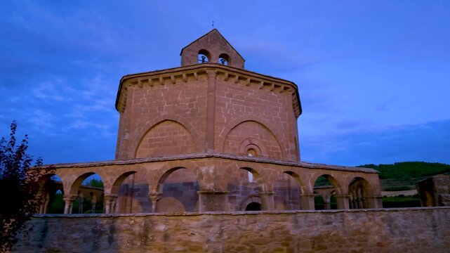Romanesque Church of Santa Mar&iacute;a de Eunate in Muruz&aacute;bal, Puente la Reina Region, Navarre, Spain, Europe