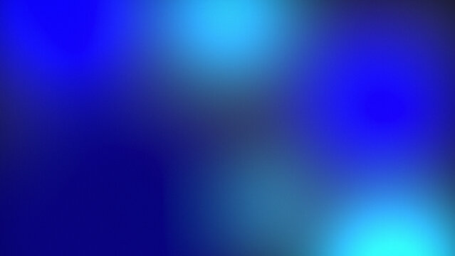 Deep electric blue gradient background with cyan light spots and fine grainy noise texture.