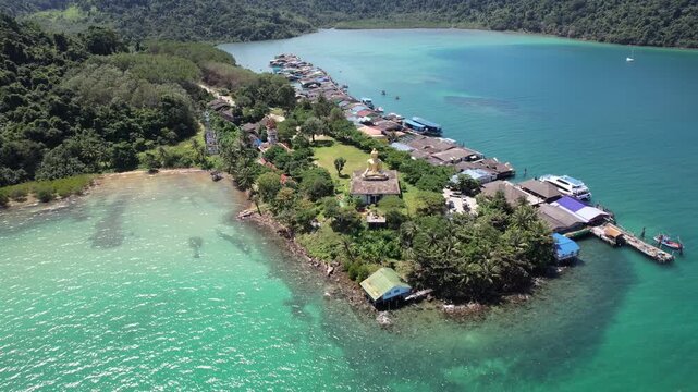 クート島の美しいビーチの空撮・トラート県　เกาะกูด ตราด　Beautiful Beach at Koh Kut, Trat　Drone Shooting