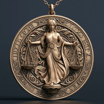 3D printable Libra zodiac constellation sculpture featuring balanced scales, stars and geometric celestial lines in a clean contemporary design.