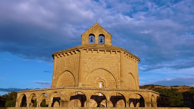 Romanesque Church of Santa Mar&iacute;a de Eunate in Muruz&aacute;bal, Puente la Reina Region, Navarre, Spain, Europe