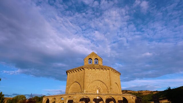 Romanesque Church of Santa Mar&iacute;a de Eunate in Muruz&aacute;bal, Puente la Reina Region, Navarre, Spain, Europe