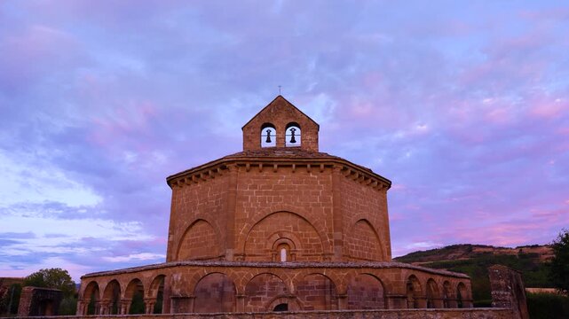 Romanesque Church of Santa Mar&iacute;a de Eunate in Muruz&aacute;bal, Puente la Reina Region, Navarre, Spain, Europe