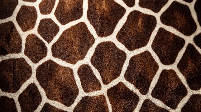 Giraffe fur skin texture pattern