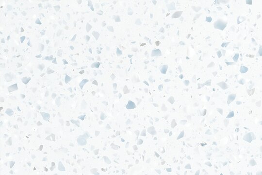 White and blue terrazzo texture pattern background
