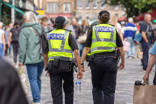 British police crowd control at a UK event