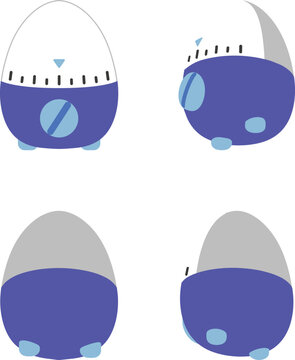 Blue Egg Shaped Kitchen Timer Variations