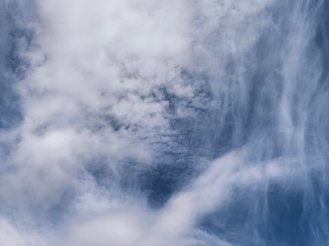 Expansive Summer Sky with Layered Cloud Formations