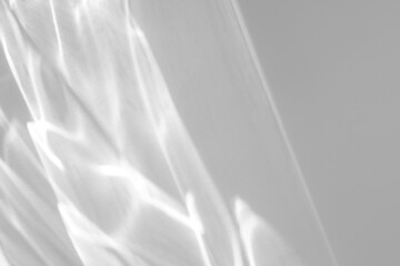 Fototapeta premium Real vertical caustic ripple shadow cut out on a transparent png background with soft diffused edges. Suits luxury branding and boutique mockup workflow as a transparent png overlay.