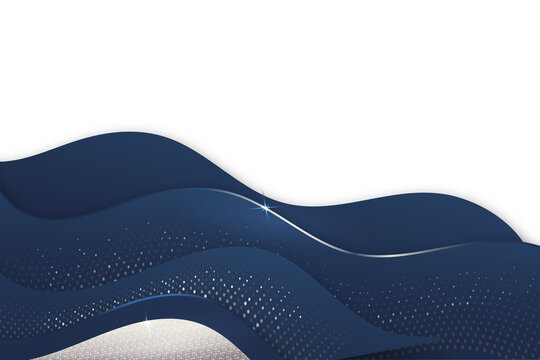 premium corporate background design with royal blue gold wave