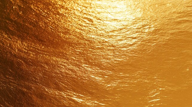 Luxurious golden surface with glistening liquid sheen for opulent backgrounds