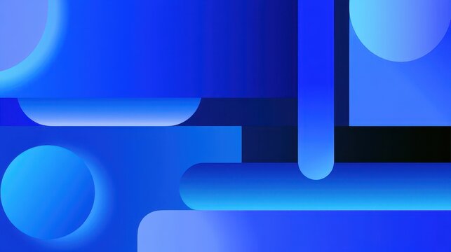 Modern horizontal banner templates with blue gradient backgrounds for websites and invitations