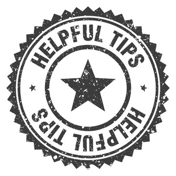 helpful tips black grunge round stamp. helpful tips stamp