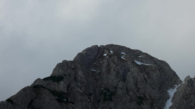Balkan Chamois on top of a mountain in Durmitor National Park in Montenegro