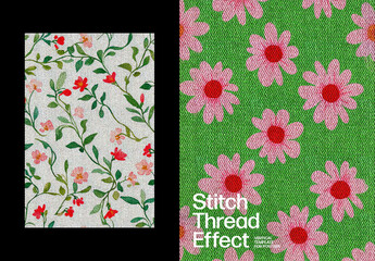 Woven Thread Effect For Poster And Social Media Design