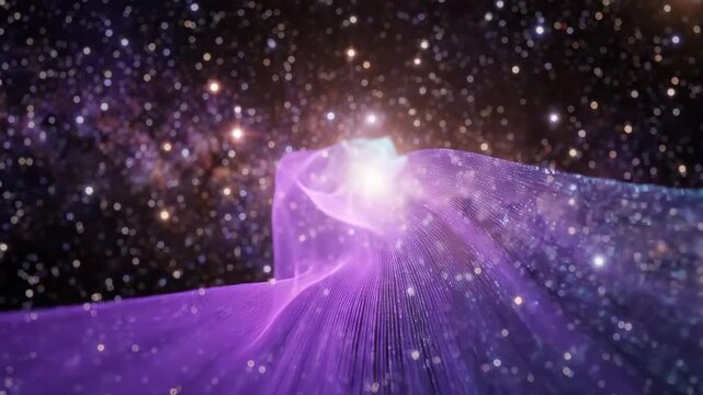 Stunning cosmic nebula footage featuring vibrant star clusters and glowing gas clouds ideal for space-themed marketing presentations and scientific visualizations.