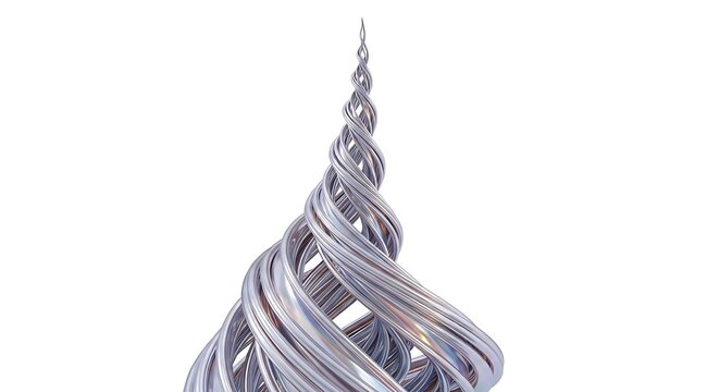 Twisted metal wire coil closeup detail.