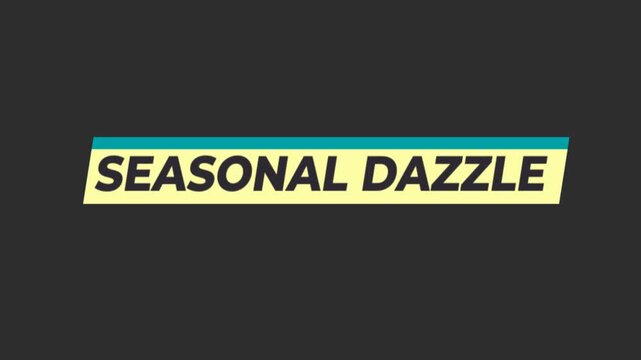 Dynamic text reveal animation for lower third graphics featuring a modern yellow and teal design
