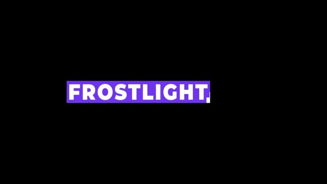 Minimalist white and purple L shape graphic element animating on a black screen for digital display