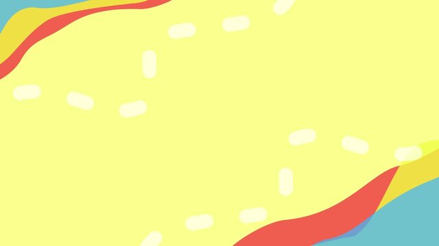 animated video frames for your design with a yellow theme and moving borders