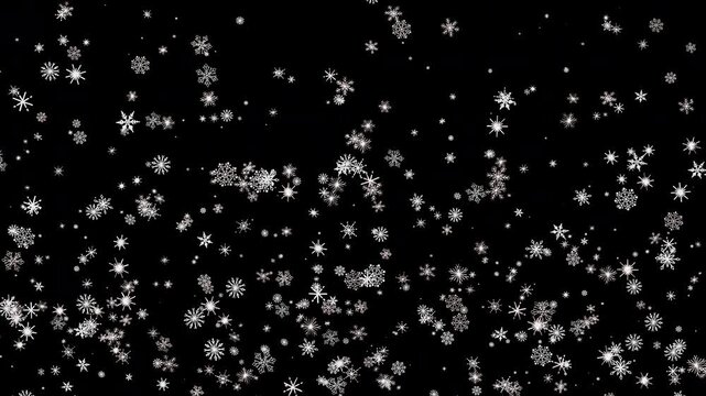 This enchanting snowfall effect creates a peaceful serene winter ambiance