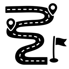 Fototapeta premium Roadmap Icon