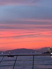 Obraz premium sunset over the sea