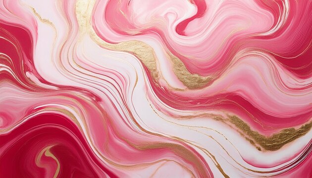 The Art Of Suminagashi Very Nice Pink And White Paint With Gold Line Golden Swirl Artistic Design The Style Includes Swirls Of Marble Or Ripples Of Agate Elegant Composition