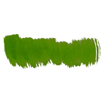 Green Watercolor Paint Brush Stroke Banner for Text