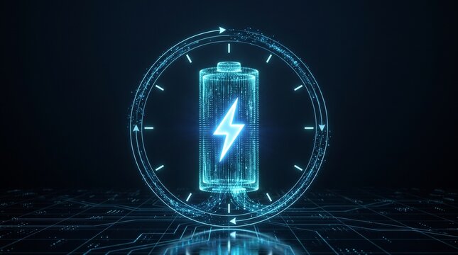 Futuristic Battery Energy Renewal Cycle with Time Loop Concept