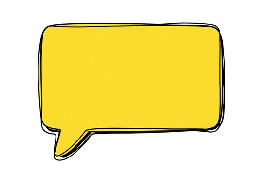 Wide yellow comic speech bubble