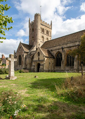 Obraz premium St John's parish church in Devizes, Wiltshire. A fabulous surviving Romanesque church 