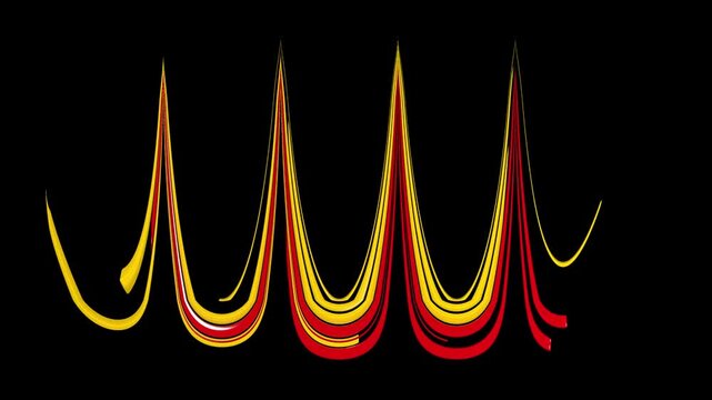 Dynamic Abstract Spiked Liquid Motion