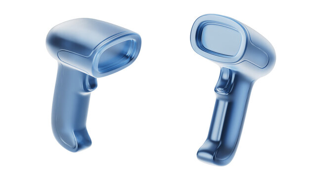 3D Translucent Plastic Barcode Scanner Icon