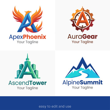 This logo set features a variety of designs representing growth, innovation, and technology, perfect for businesses aiming for a modern and progressive image.