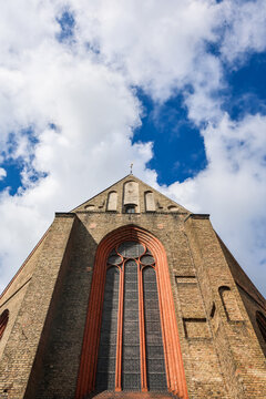 Flensburg, Germany - 17. August 2026: Bruges Church of Our Lady gothic architecture building