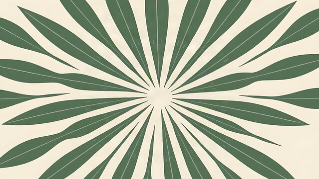 Radiating pattern of elongated oval shapes with vertical veins.