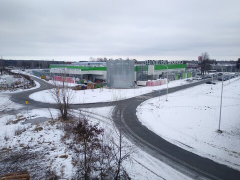 Leroy Merlin Market Tarnobrzeg Poland Winter Season View